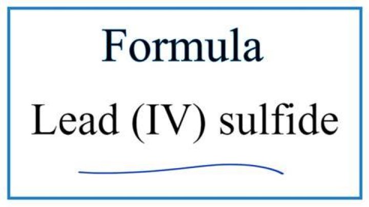 What is the chemical formula for lead IV sulfite?