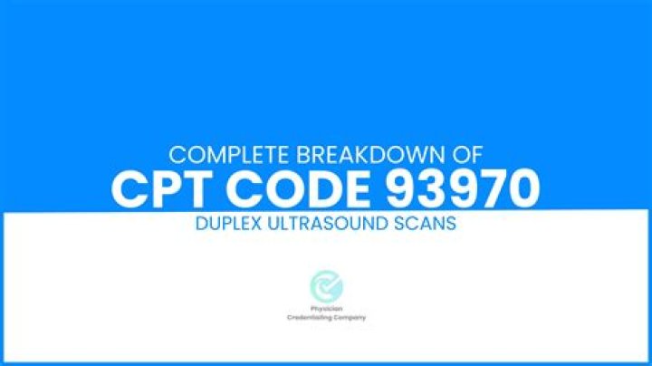 What is the difference between CPT code 93970 and 93971?