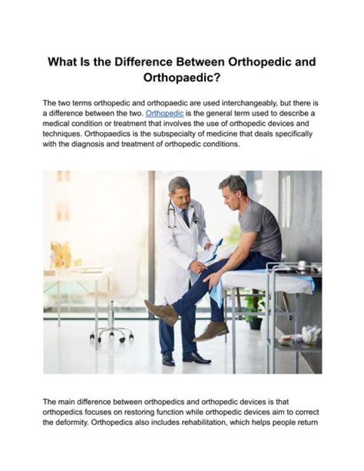 What is the difference between Orthopaedic and orthopedic?
