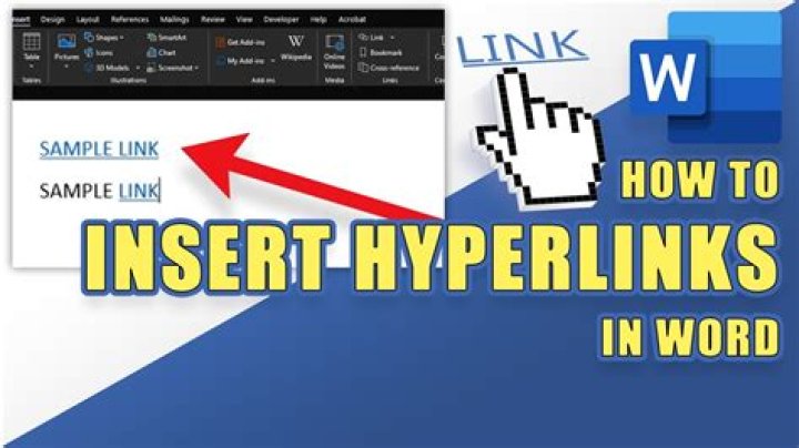 What is the use of hyperlink in Word?