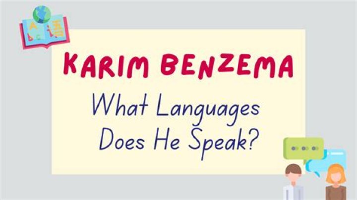 What languages does Karim Benzema speak?