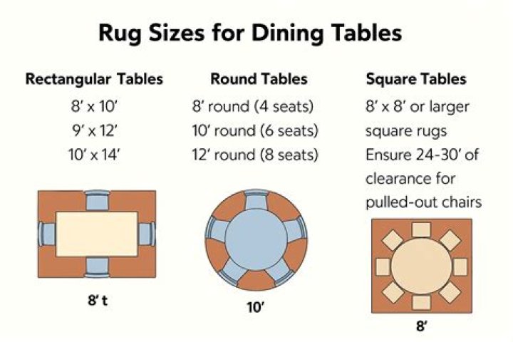 What size rug goes under a coffee table?