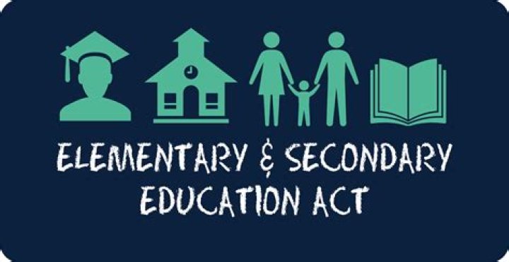 What was the purpose of the Elementary and Secondary Education Act?