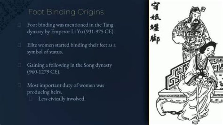 When did foot binding stop in Japan?
