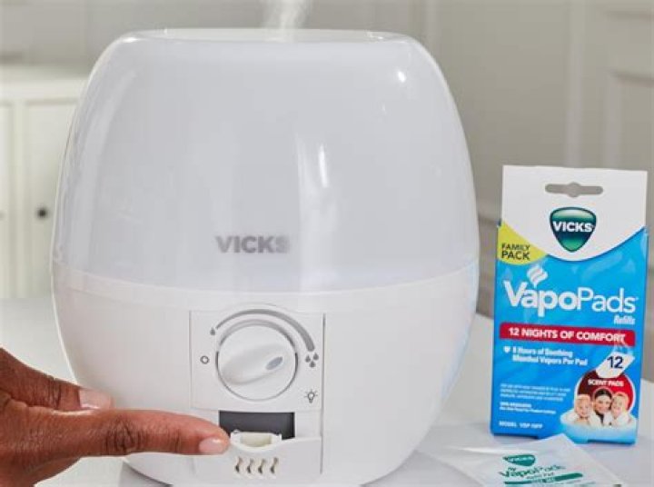Where do you put liquid Vicks in a humidifier?