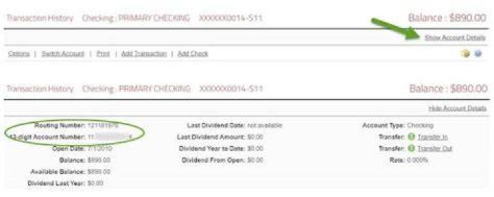 Where is routing number on bank statement?