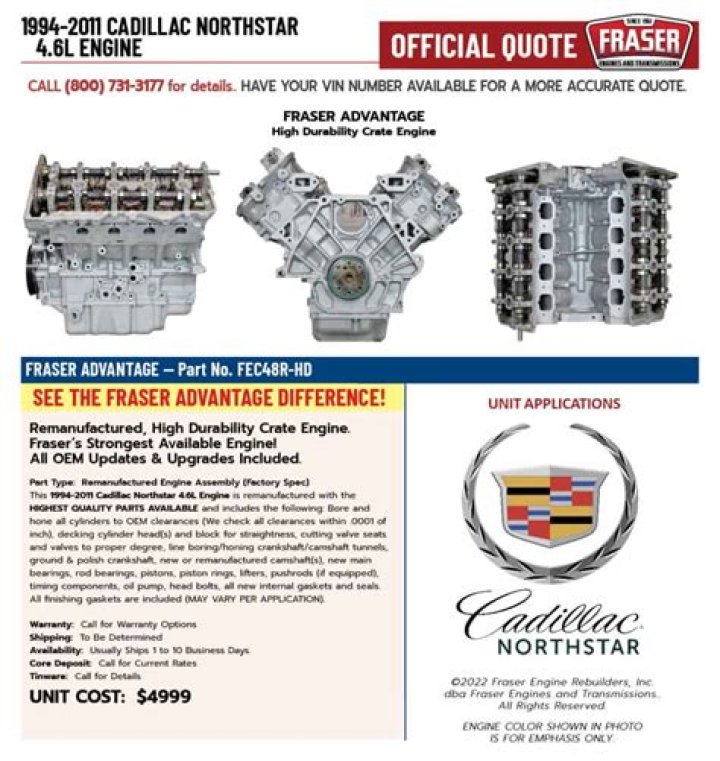 Where is the starter on a Northstar engine?