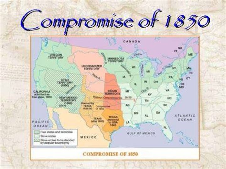 Which controversy was settled by the Compromise of 1850?