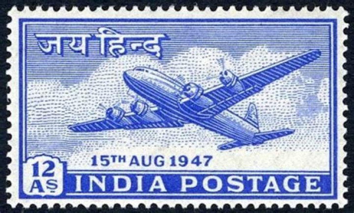 Who was the first person in Indian postal stamp?