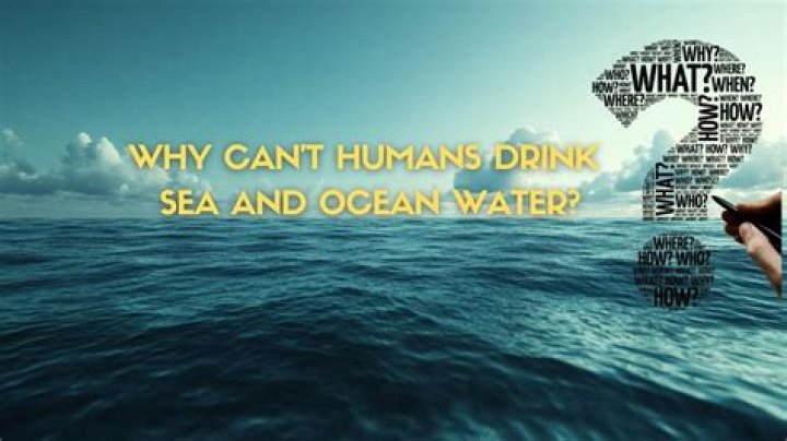 Why can't we drink ocean water?