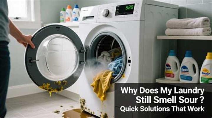 Why does my clean laundry smell sour?