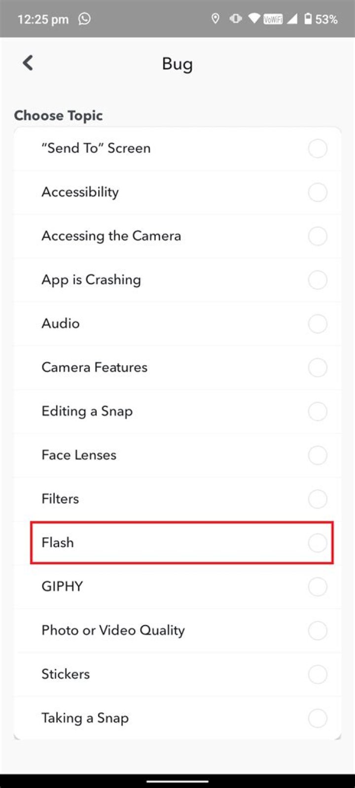 Why is my front flash on Snapchat not bright?