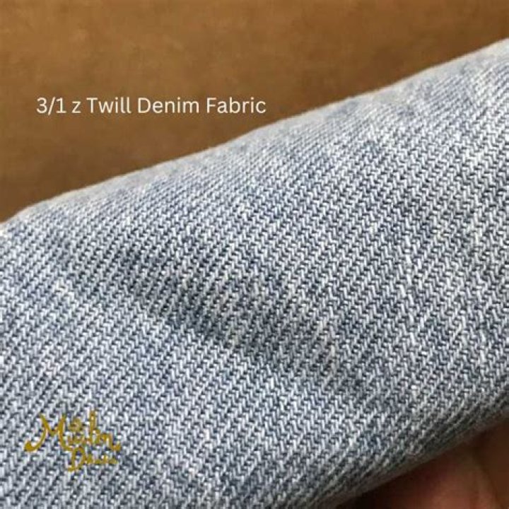 Why is twill weave used for denim?