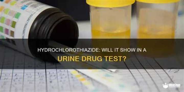 Will hydrochlorothiazide show on drug test?